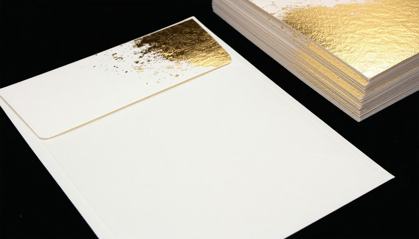 Bespoke gold foil stationery set
