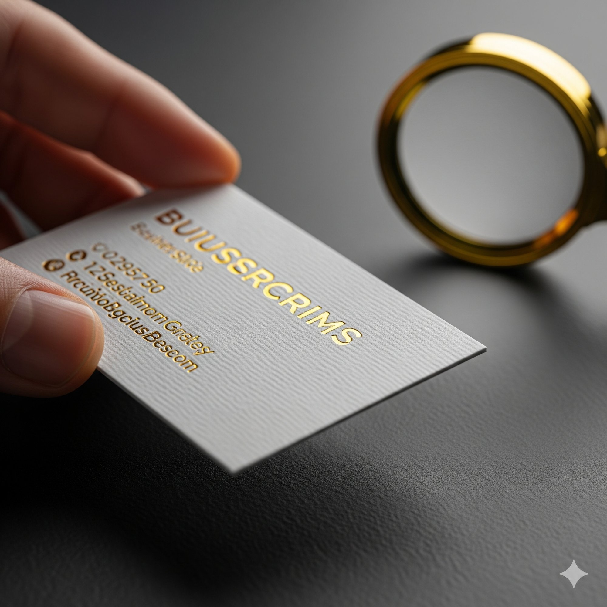 Gold Foil Business Card