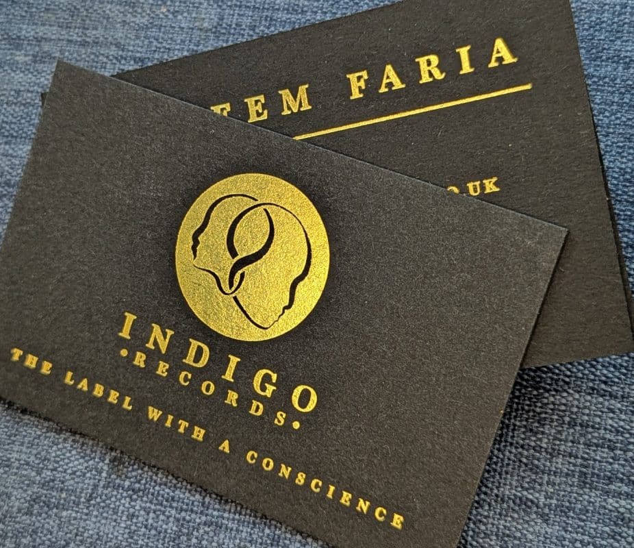 record business card