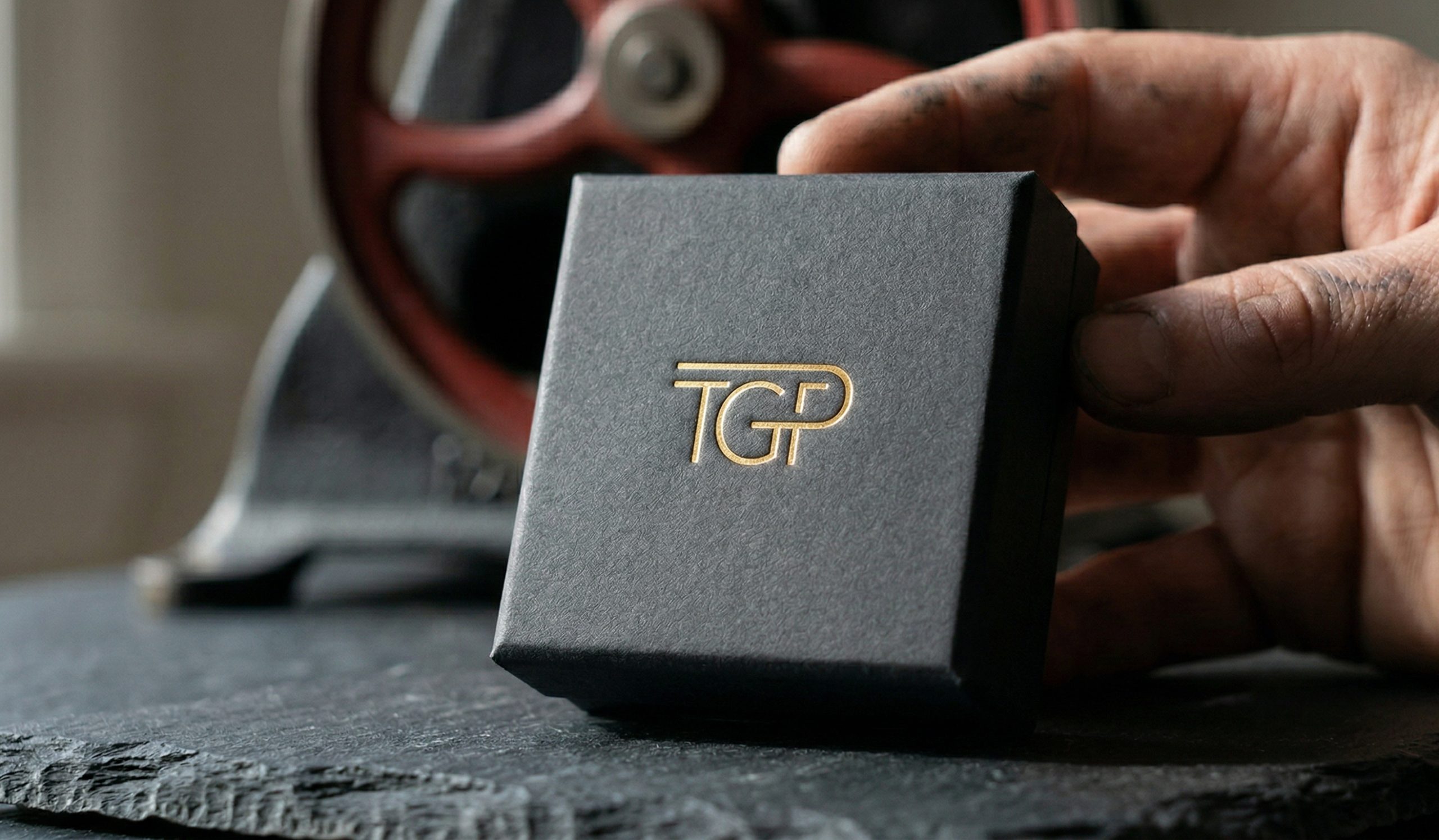 close-up of box for photographers